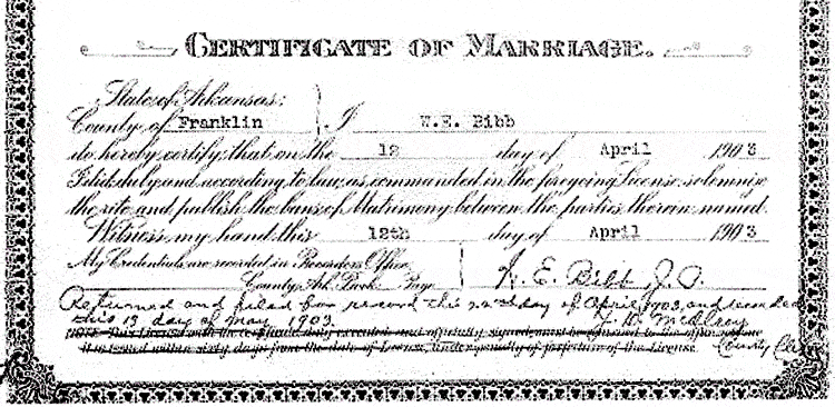 Marriage License